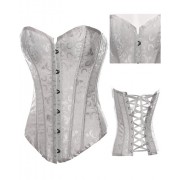 Ivory floral tapestry corset